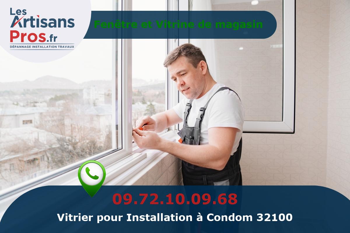 Installation de Vitrerie Condom