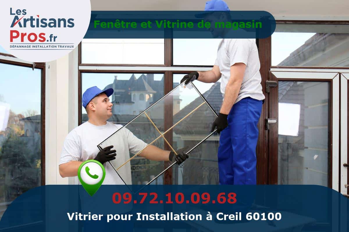 Installation de Vitrerie Creil