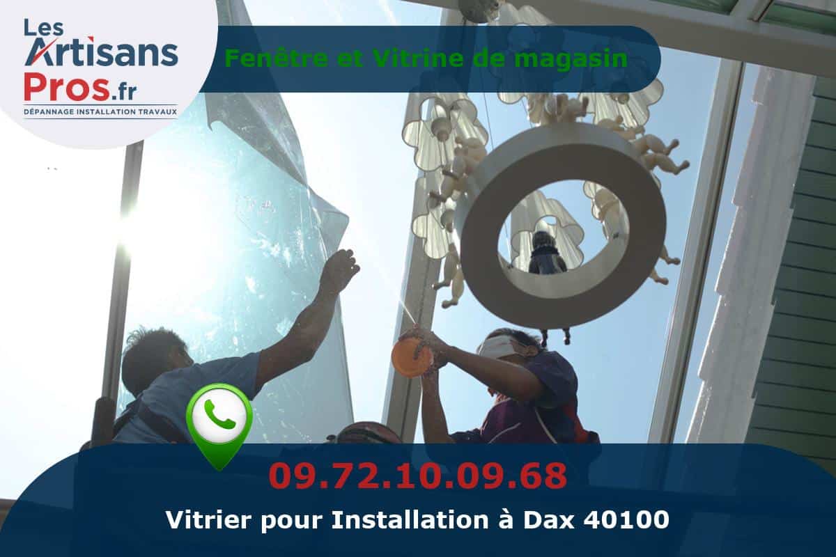 Installation de Vitrerie Dax