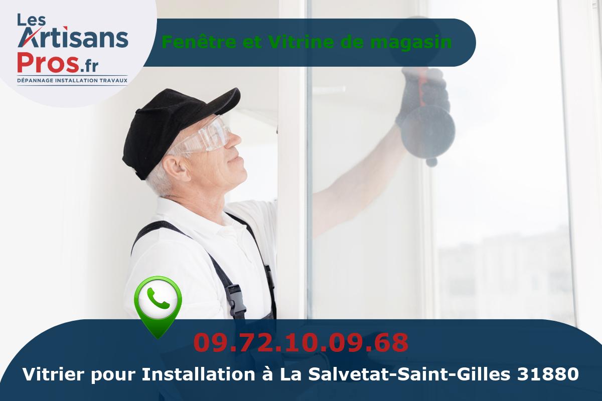 Installation de Vitrerie La Salvetat-Saint-Gilles