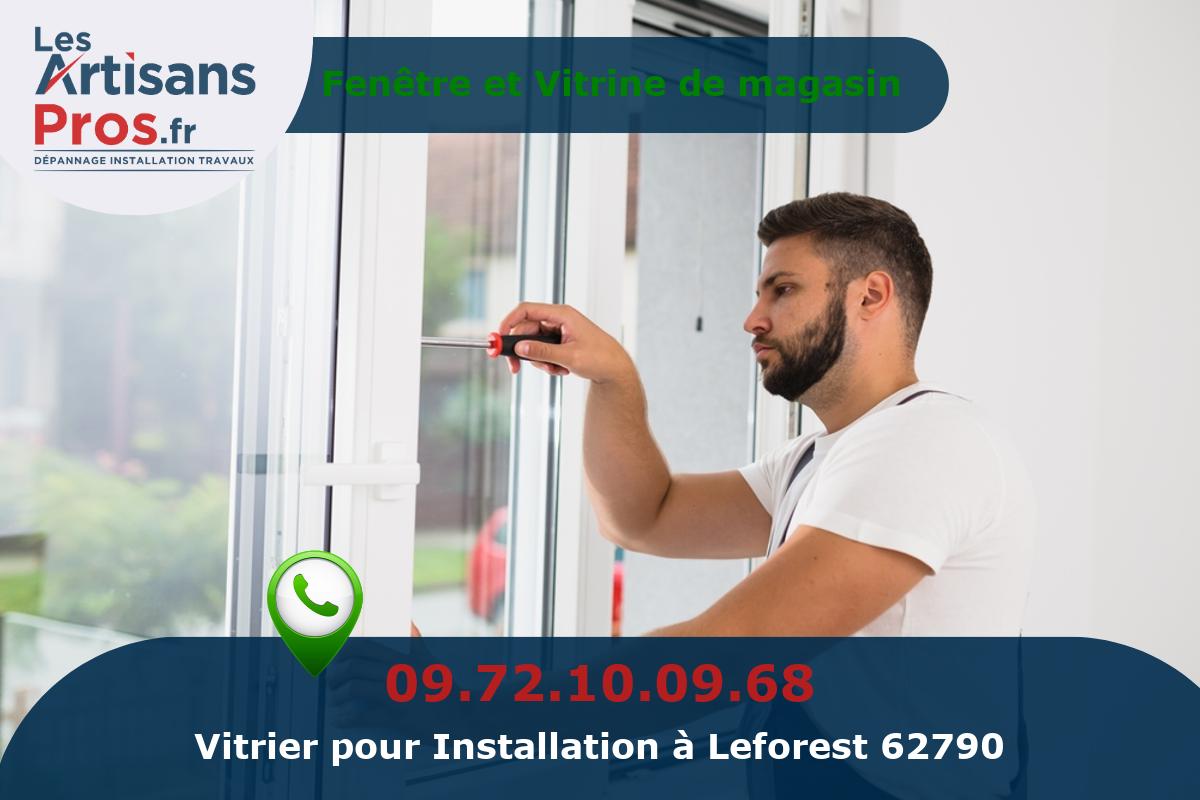 Installation de Vitrerie Leforest