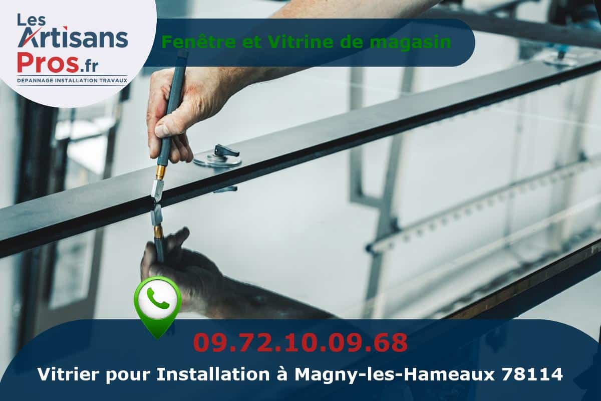 Installation de Vitrerie Magny-les-Hameaux