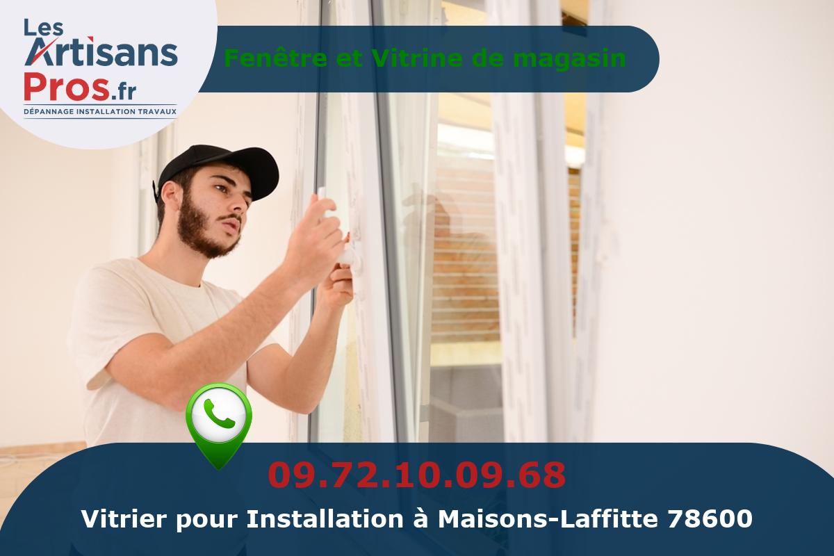 Installation de Vitrerie Maisons-Laffitte