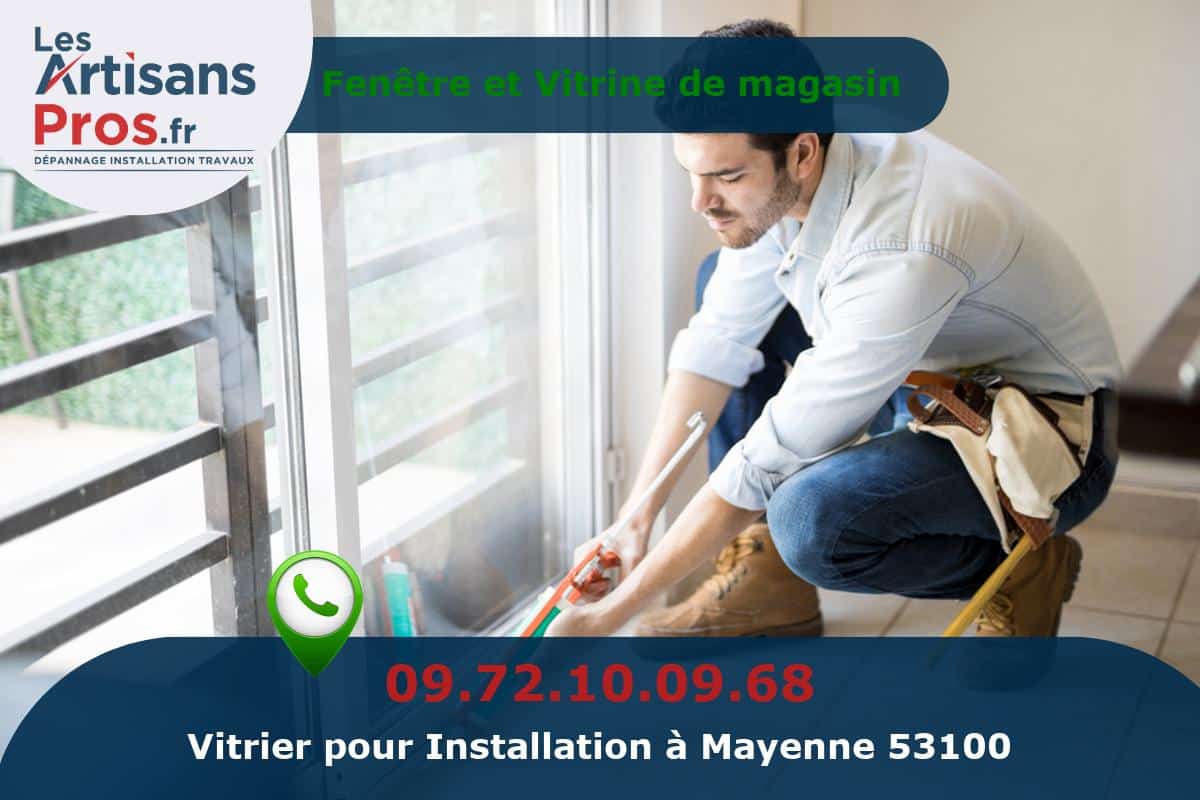 Installation de Vitrerie Mayenne