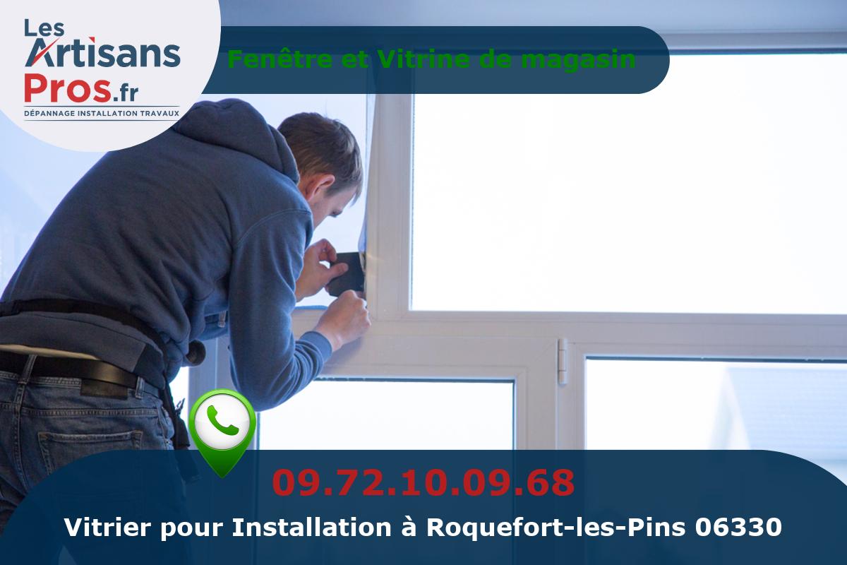 Installation de Vitrerie Roquefort-les-Pins