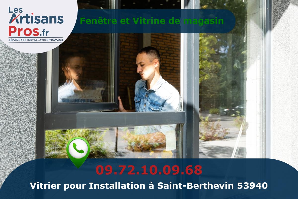 Installation de Vitrerie Saint-Berthevin