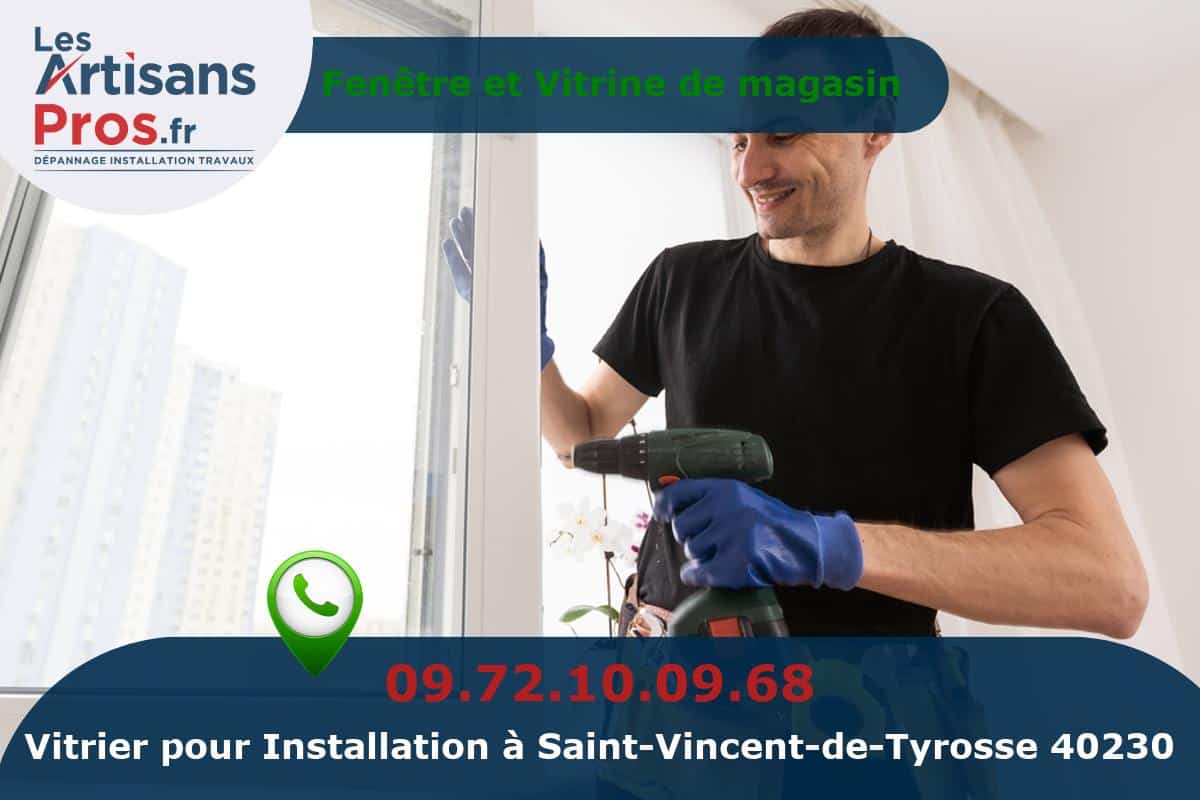 Installation de Vitrerie Saint-Vincent-de-Tyrosse