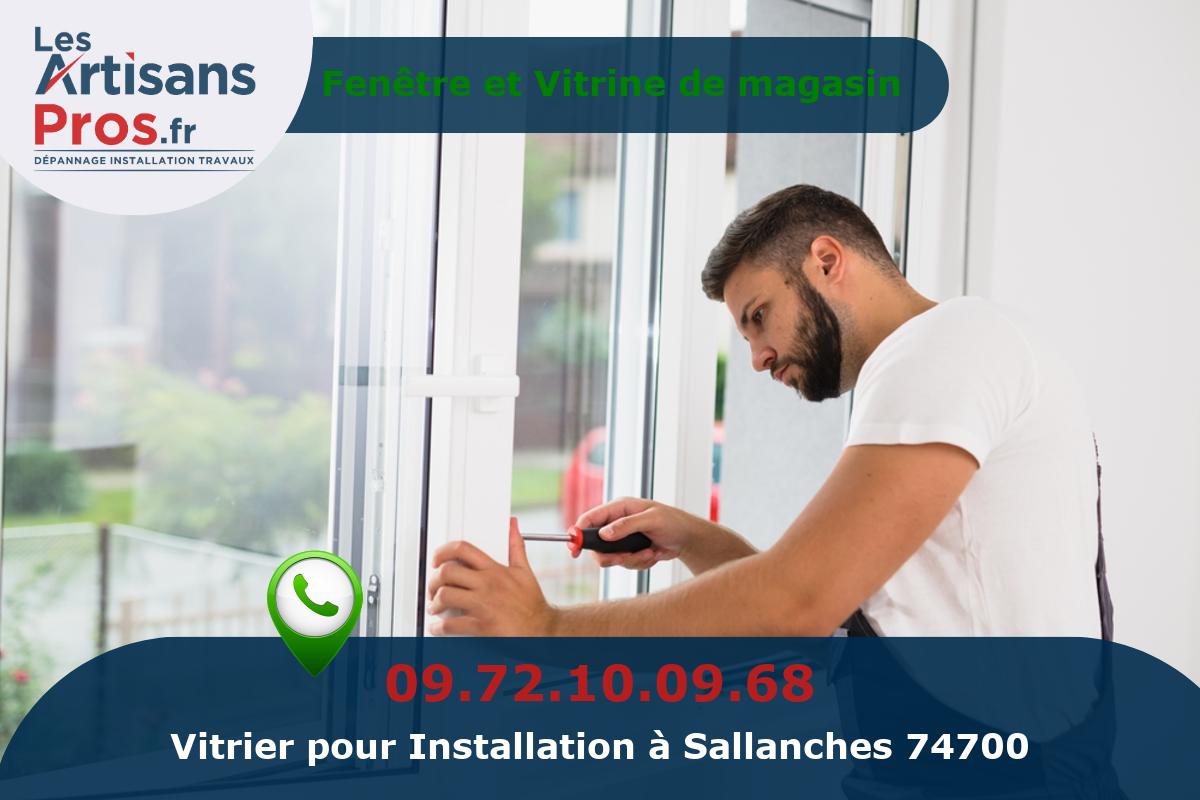 Installation de Vitrerie Sallanches