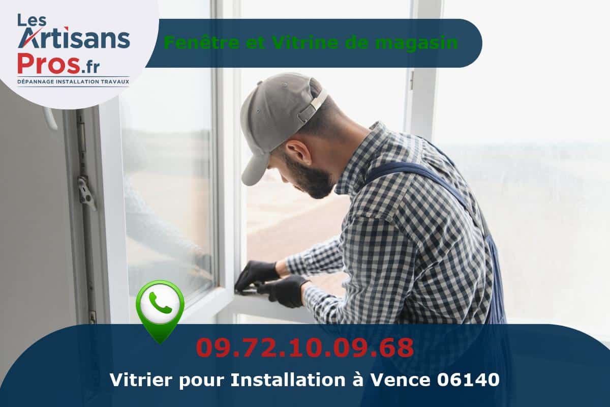 Installation de Vitrerie Vence