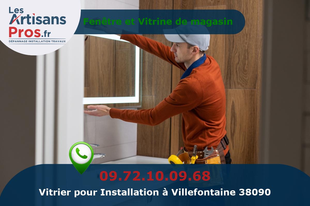 Installation de Vitrerie Villefontaine