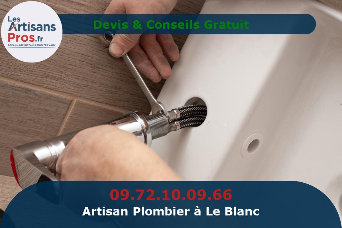 Plombier à Le Blanc