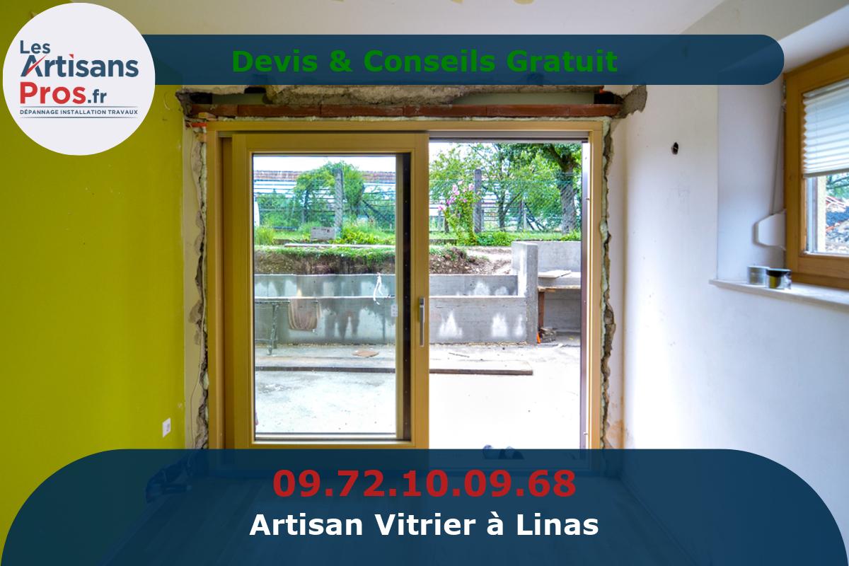 Vitrier à Linas